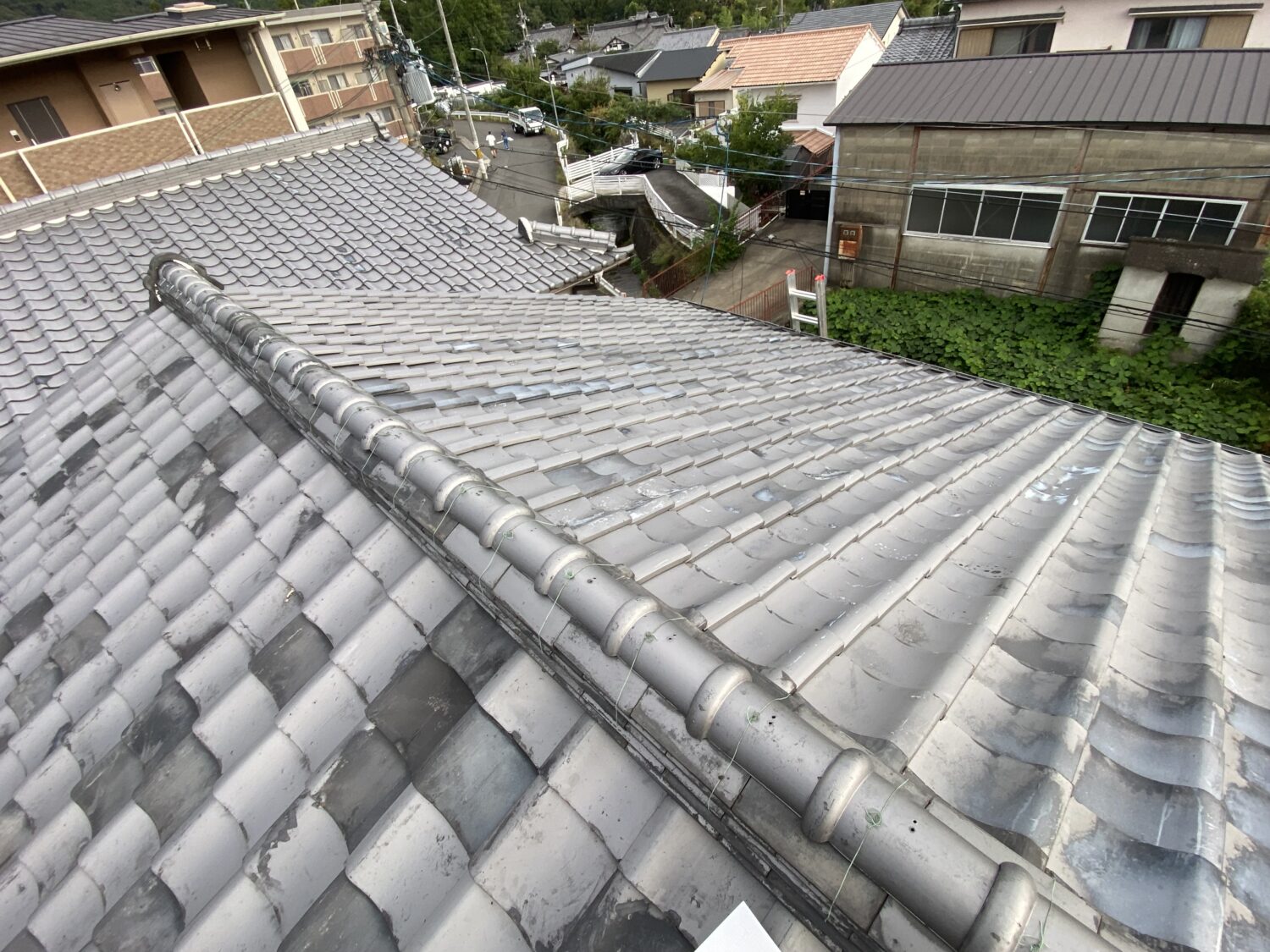 山科区　屋根葺き替え工事　スーパーガルテクト